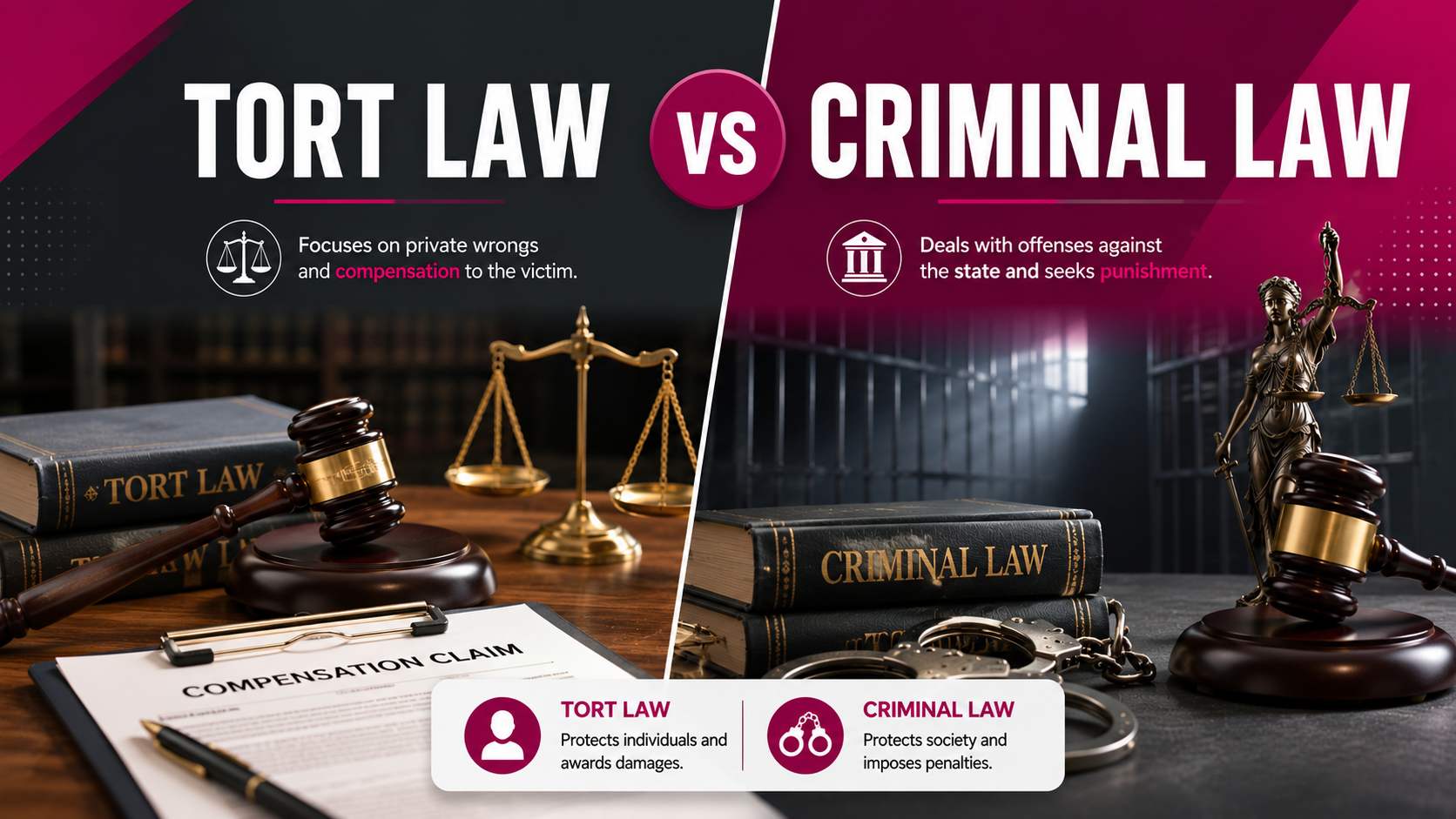 Tort Law vs Criminal Law