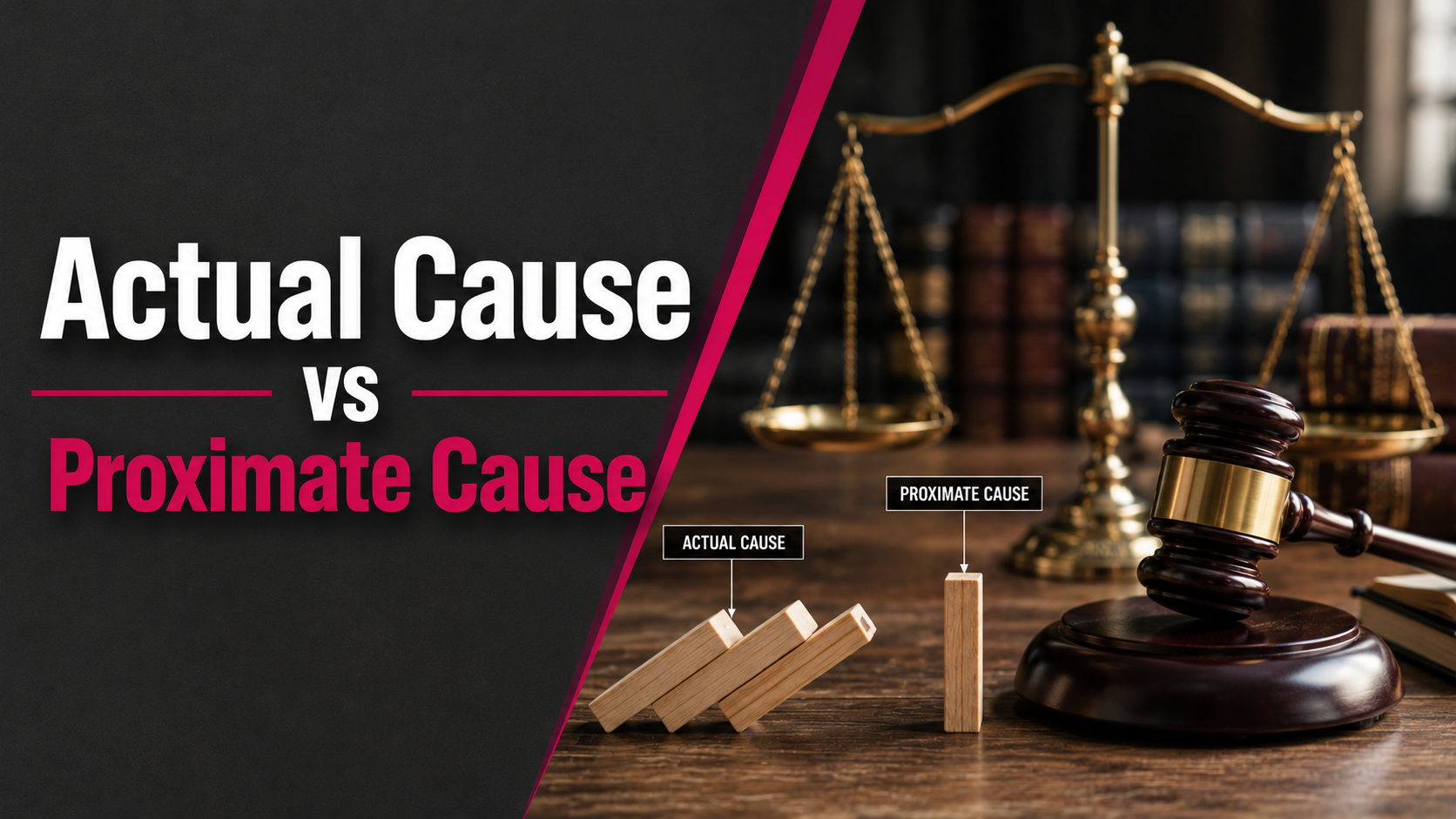 Actual Cause vs Proximate Cause