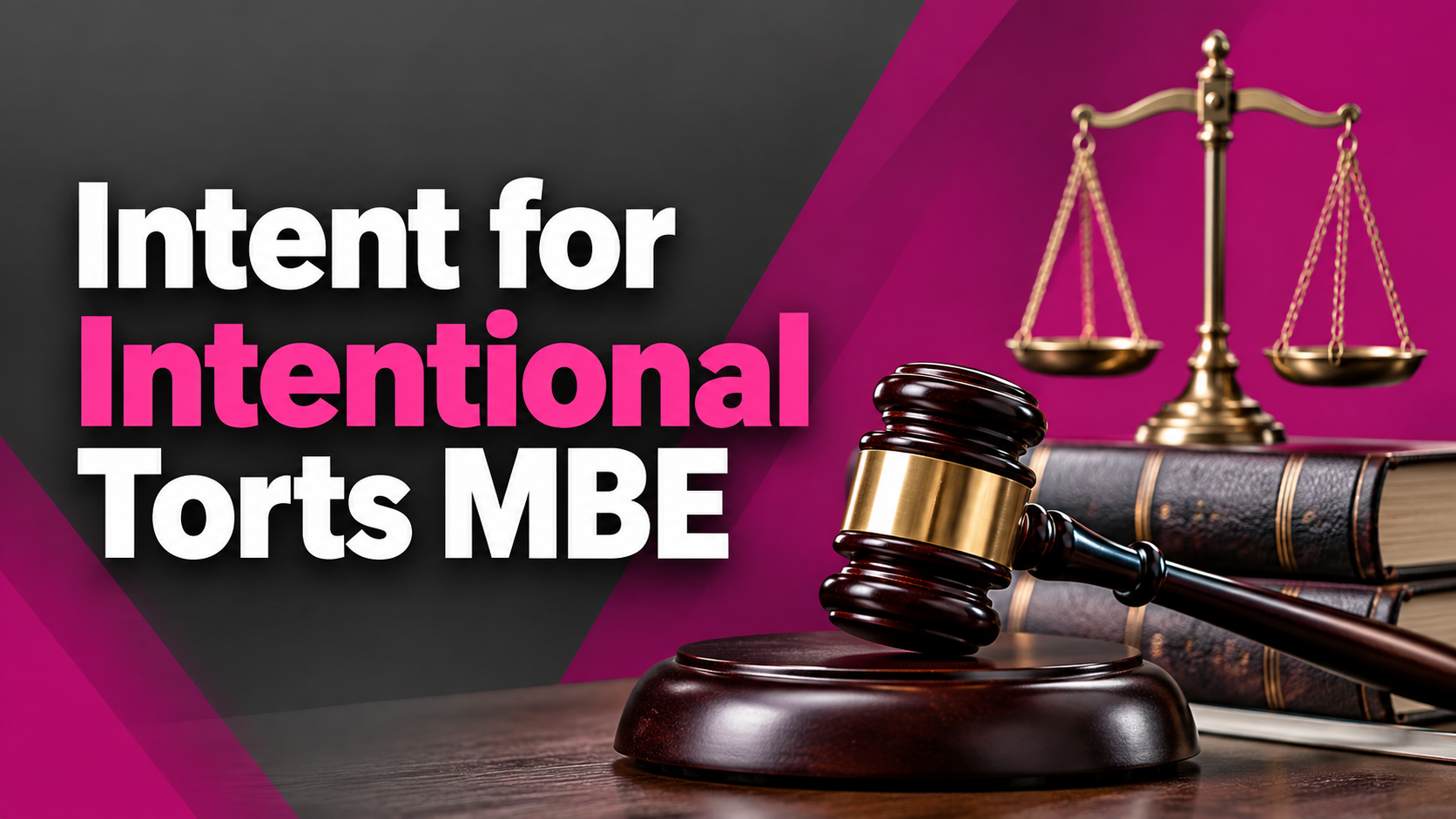 Intent for Intentional Torts MBE