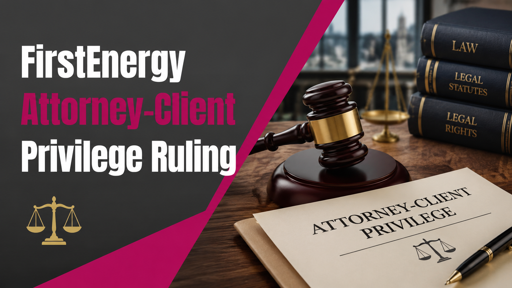 FirstEnergy Attorney-Client Privilege Ruling