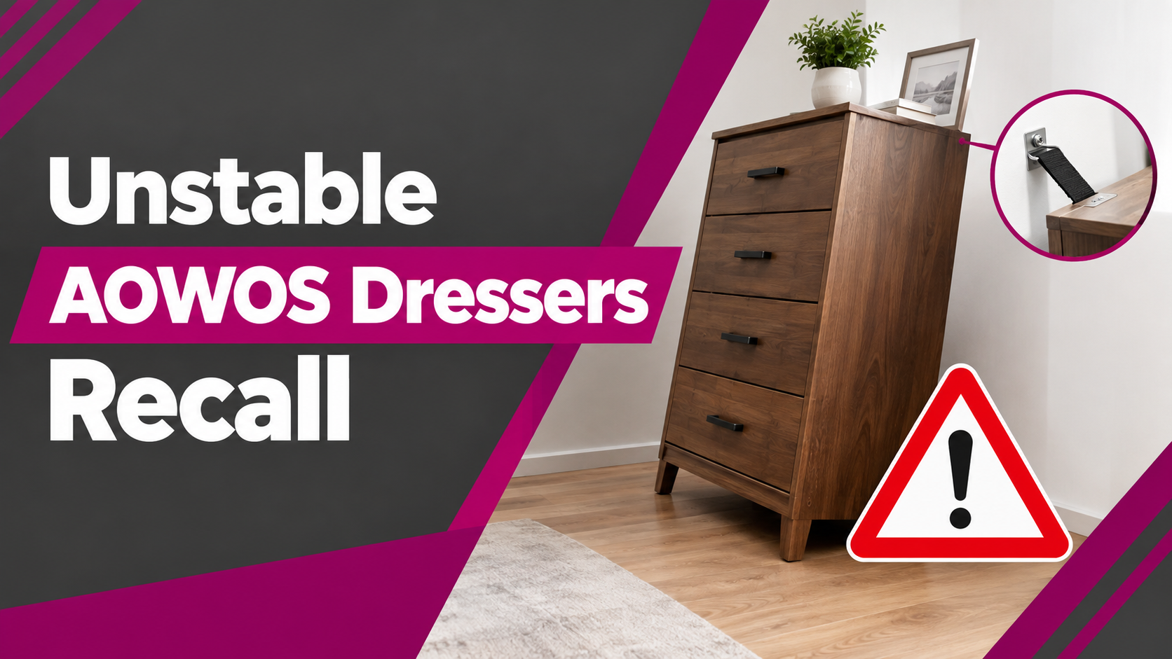 Unstable AOWOS Dressers Recall